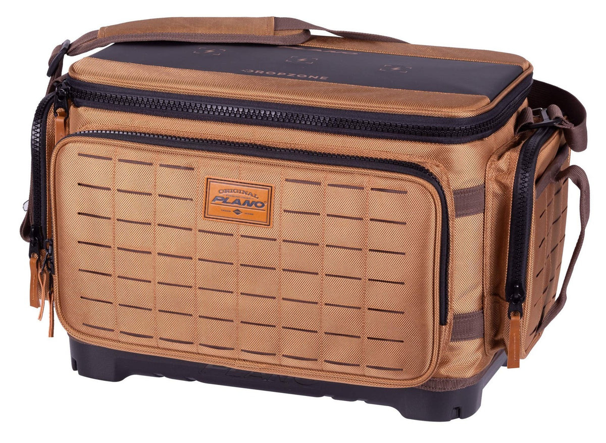Large Waterproof Fishing Tackle Bag with Utility Boxes - Beige, 1680 Denier