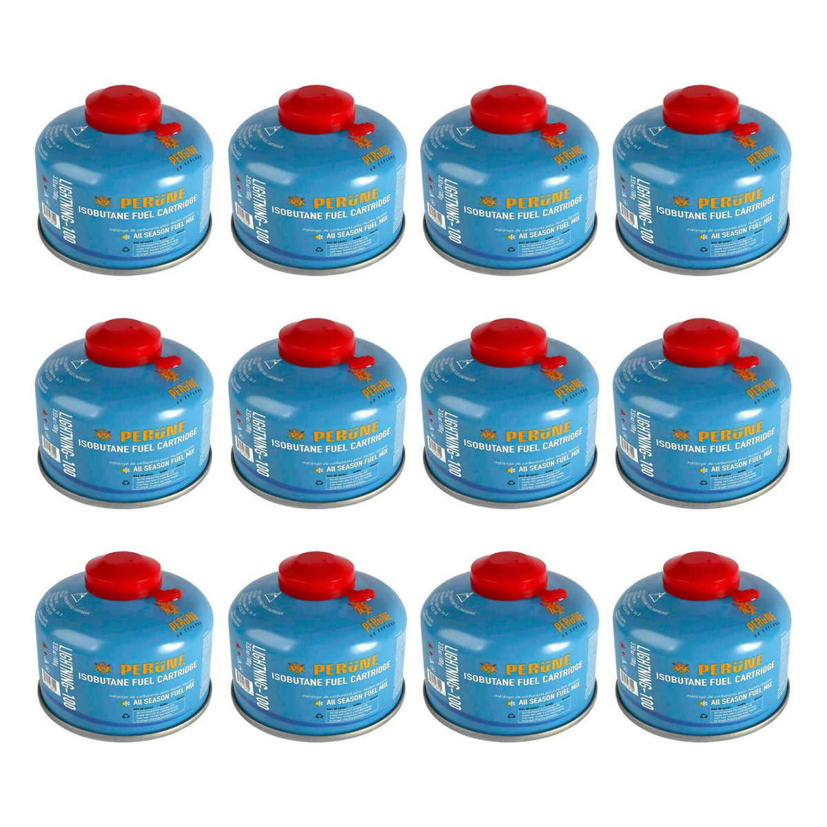 Portable Camping Isobutane Gas Canister 100g-230g All-Season Fuel for Stoves