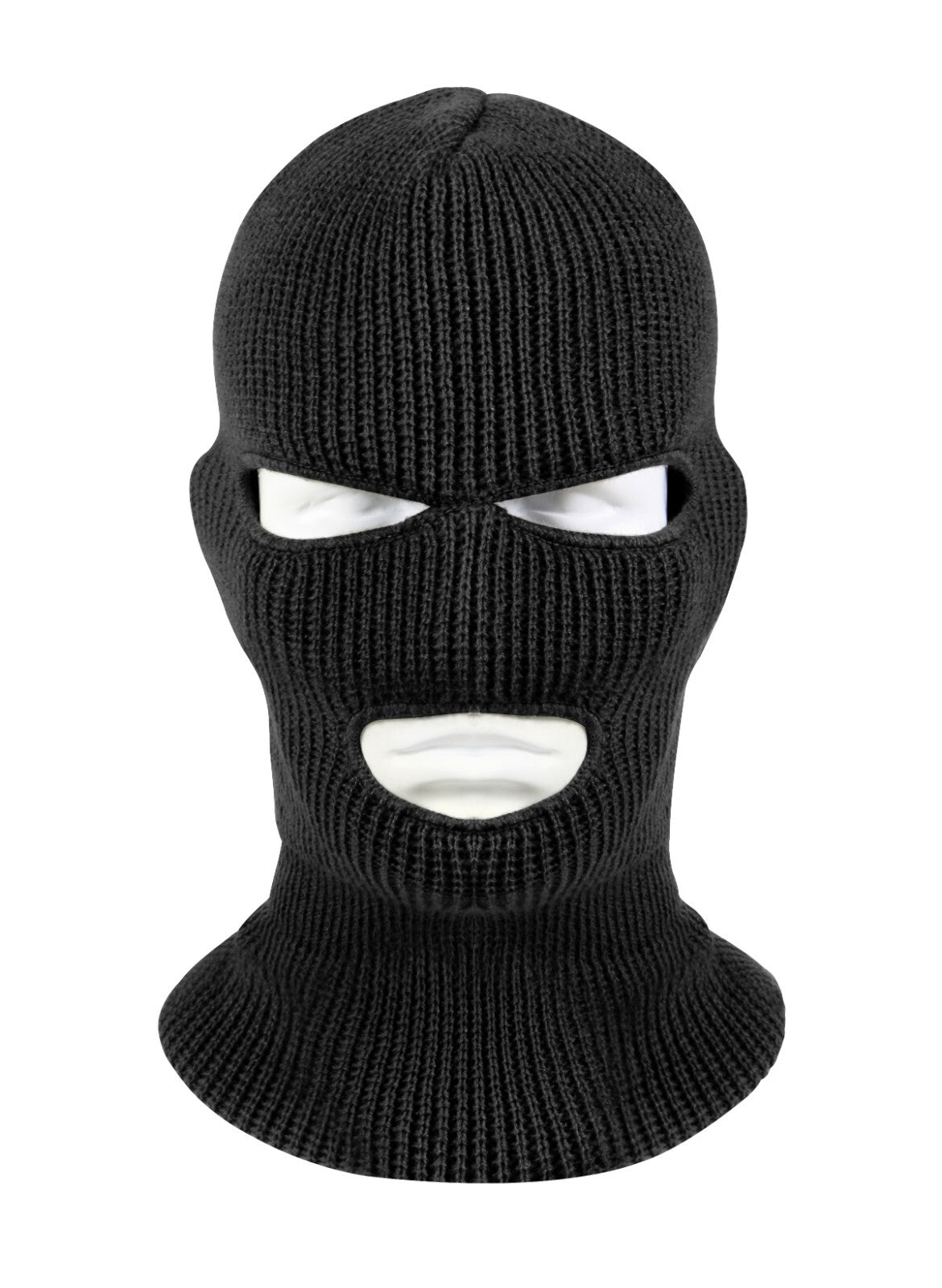 3 Hole Acrylic Ski Mask Face Mask & Winter Balaclava Hood - Made in USA