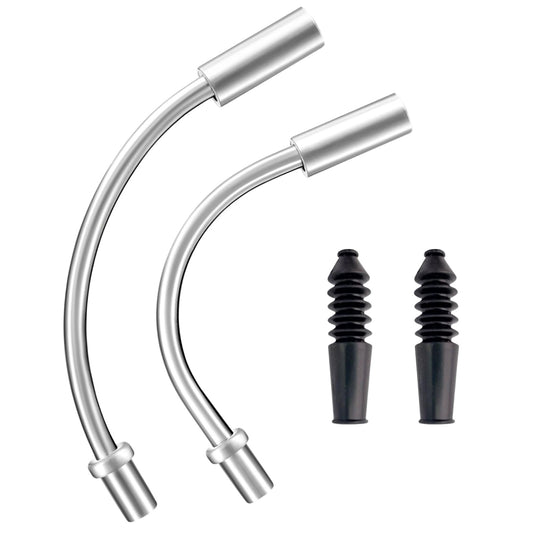 Bike V Brake Noodle Cable Guide Pipe Set with Rubber Boots for Mountain & Road Bikes
