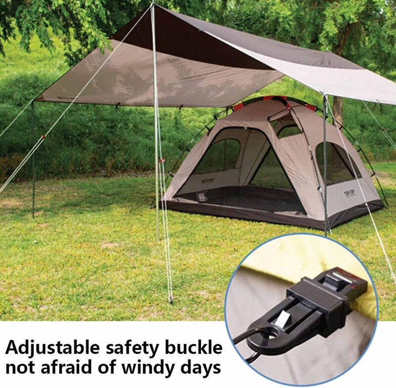 Heavy Duty Adjustable Locking Clips for Tarp Shade Cover Canvas Outdoor Use