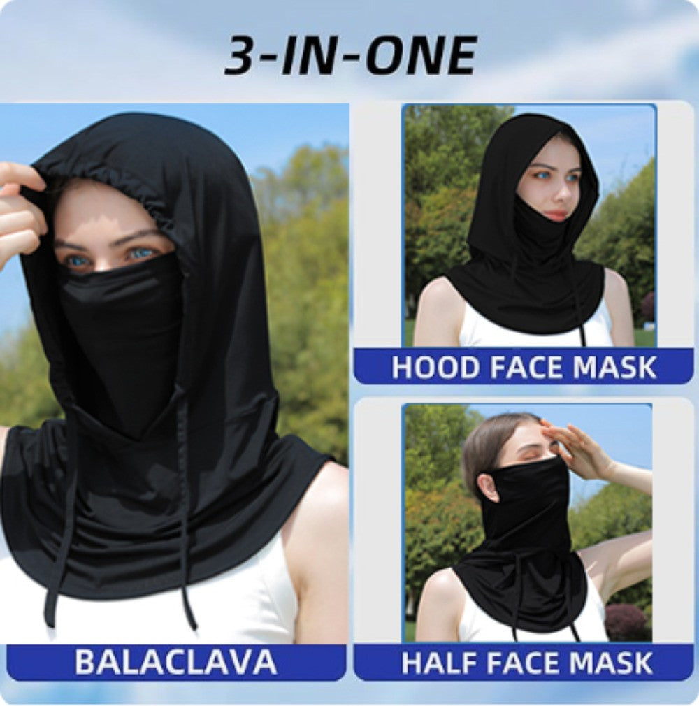 Cooling 3-in-1 Face Mask Sun Shield UV Protection Balaclava for Outdoor Sports
