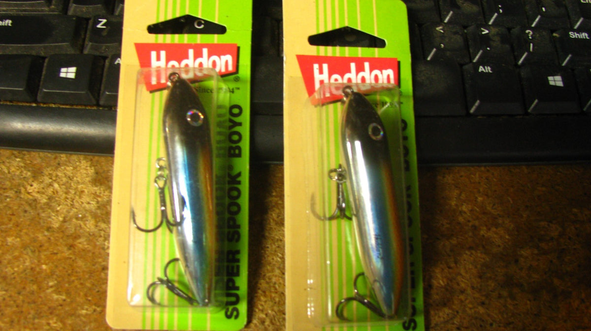Heddon Topwater Baits - Blue Herring 3-Inch, 3/8 Oz, 2 Pack
