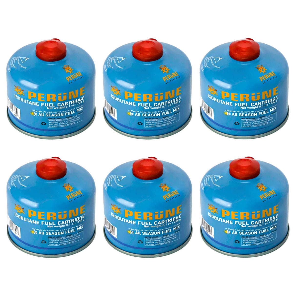 Portable Camping Isobutane Gas Canister 100g-230g All-Season Fuel for Stoves