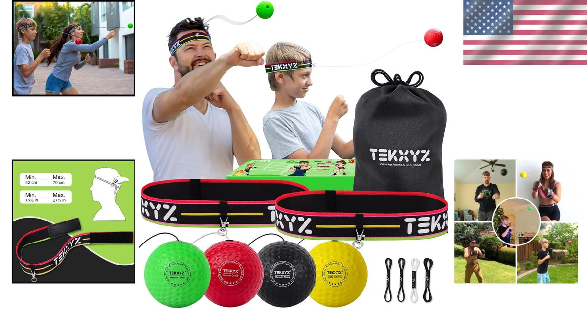 Family Foam Boxing Set with Adjustable Headbands - Safe for All Ages
