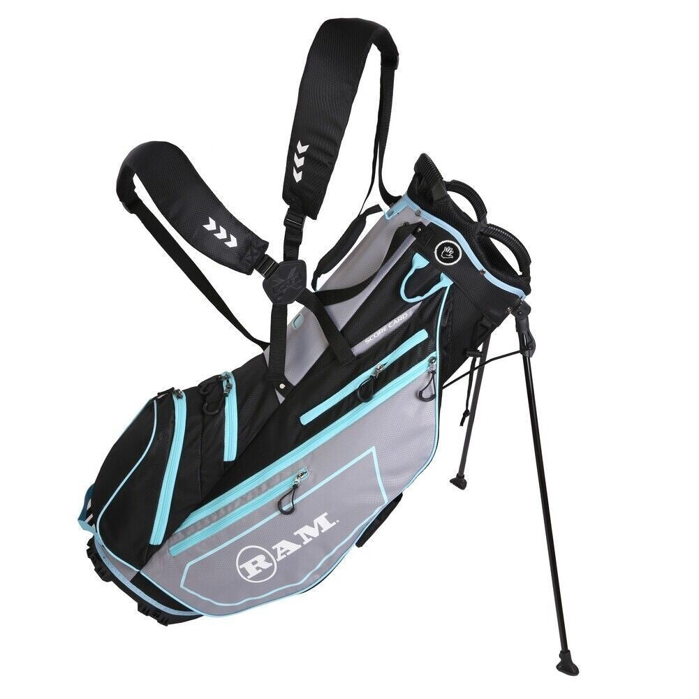 Lightweight Golf Stand Bag with 5-Way Divider and Dual Straps - All Colors