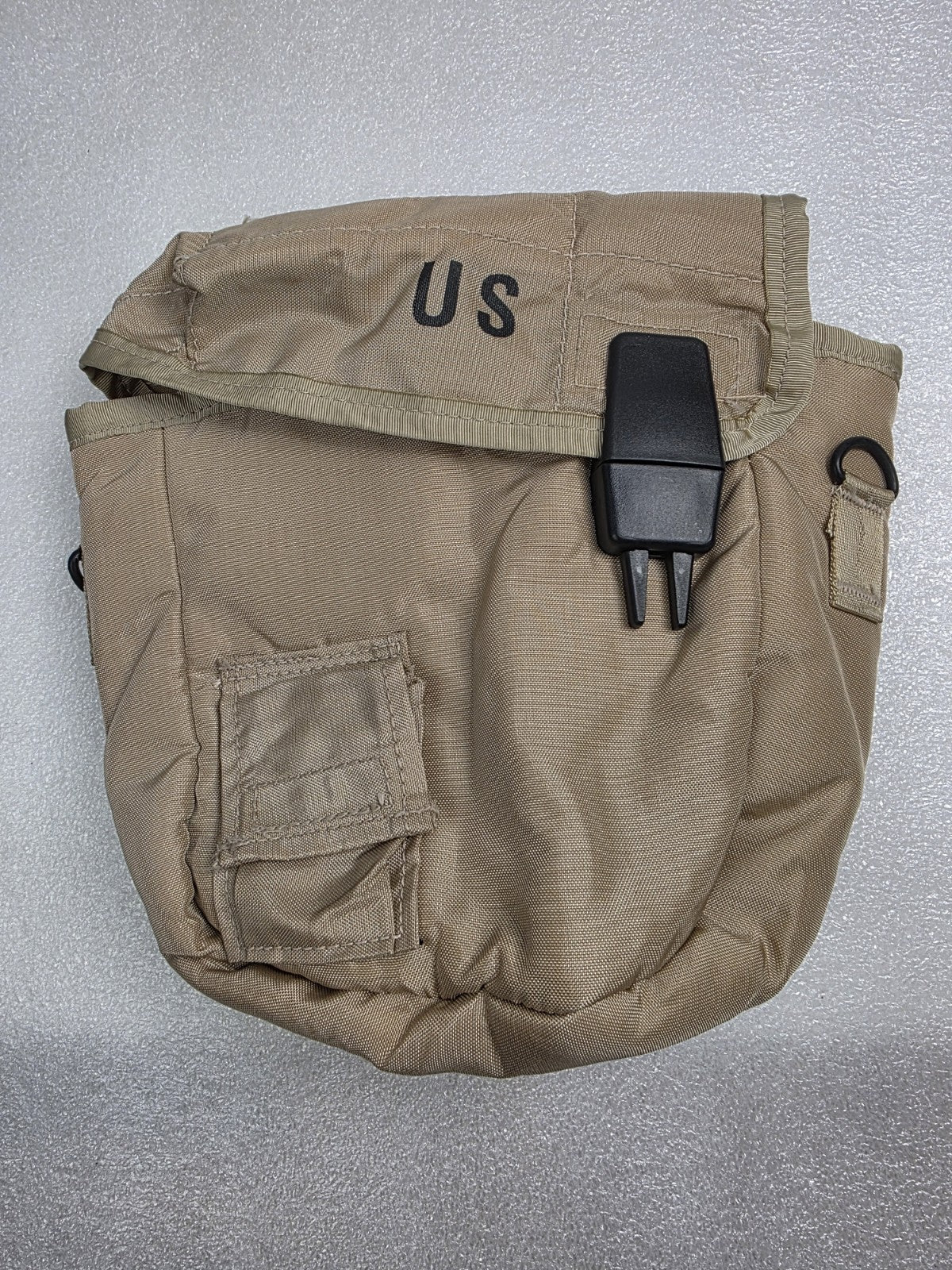 US Military 2 QT Water Canteen Cover Pouch Desert Tan & Strap - Marine Gear