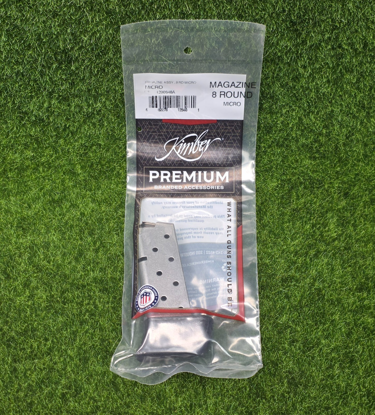 Kimber Micro 9 8-Round Stainless Steel Magazine with Extended Basepad
