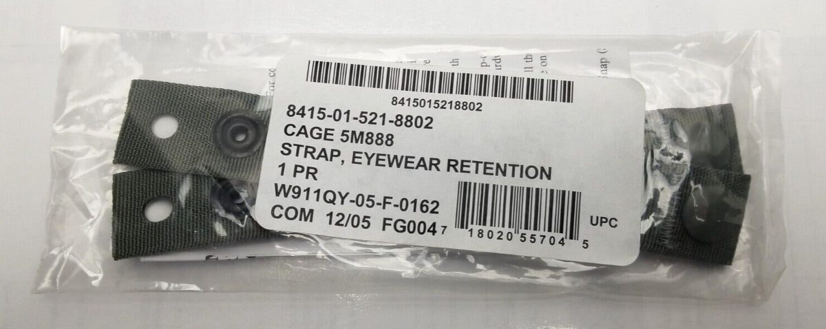 Genuine US Military ACH Eyewear Retention Strap Foliage Green NSN 8415-01-521-8802