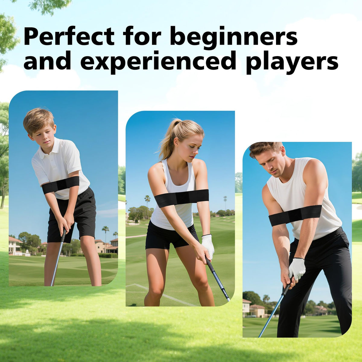 Golf Swing Training Aid Pack for Better Consistency & Muscle Memory
