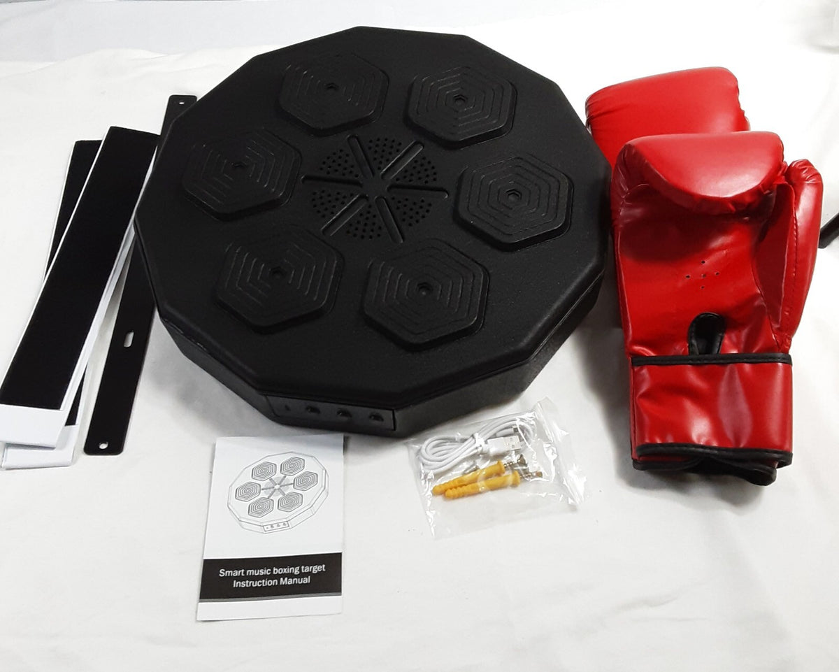Smart Wall Mounted Boxing Target with Music & LED Display