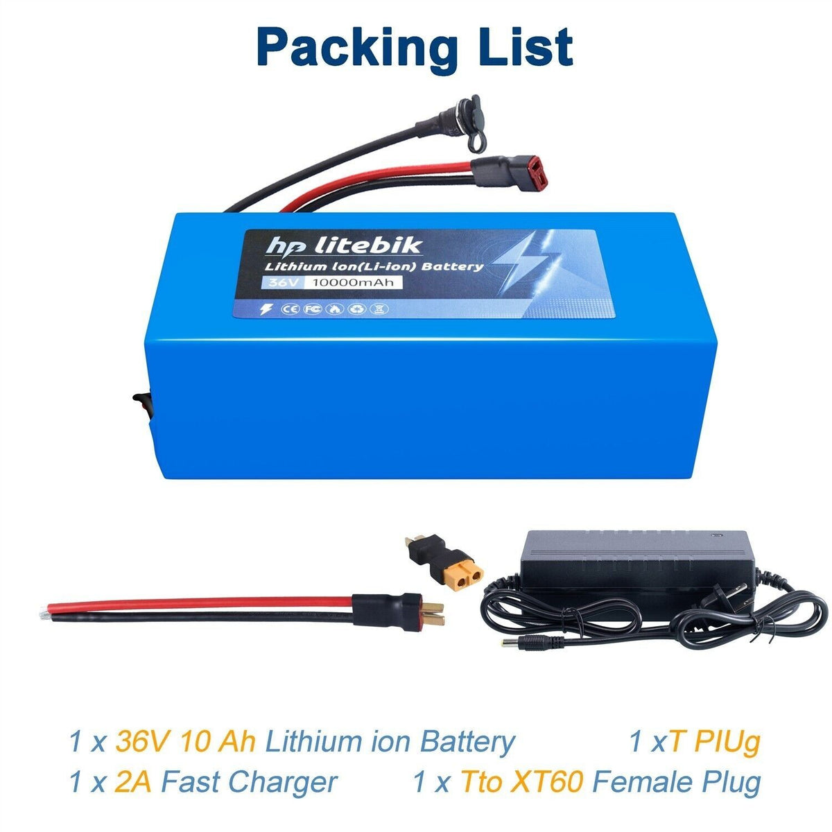 Electric Bike Battery 36V-72V for E-Scooter & Bicycle UL 2271 Certified