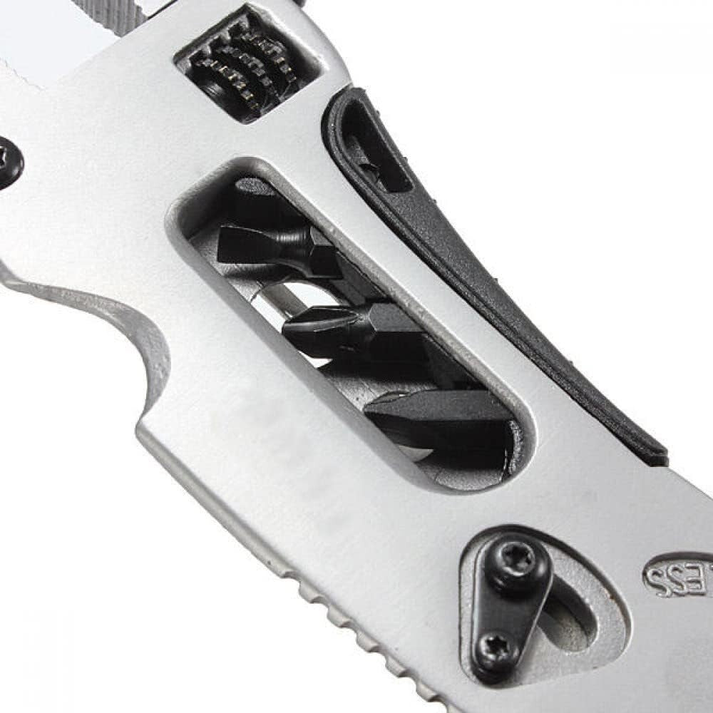 Multi Tool Set with Adjustable Wrench Pliers Screwdriver Knife Survival Gear