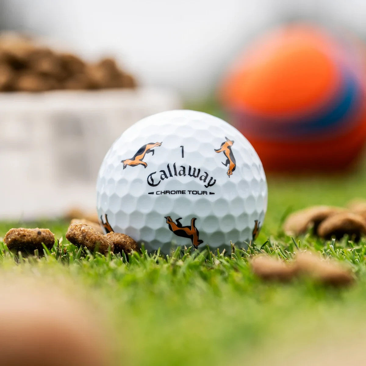 Limited Edition Callaway Chrome Tour Dog Golf Balls 12-Pack or Single