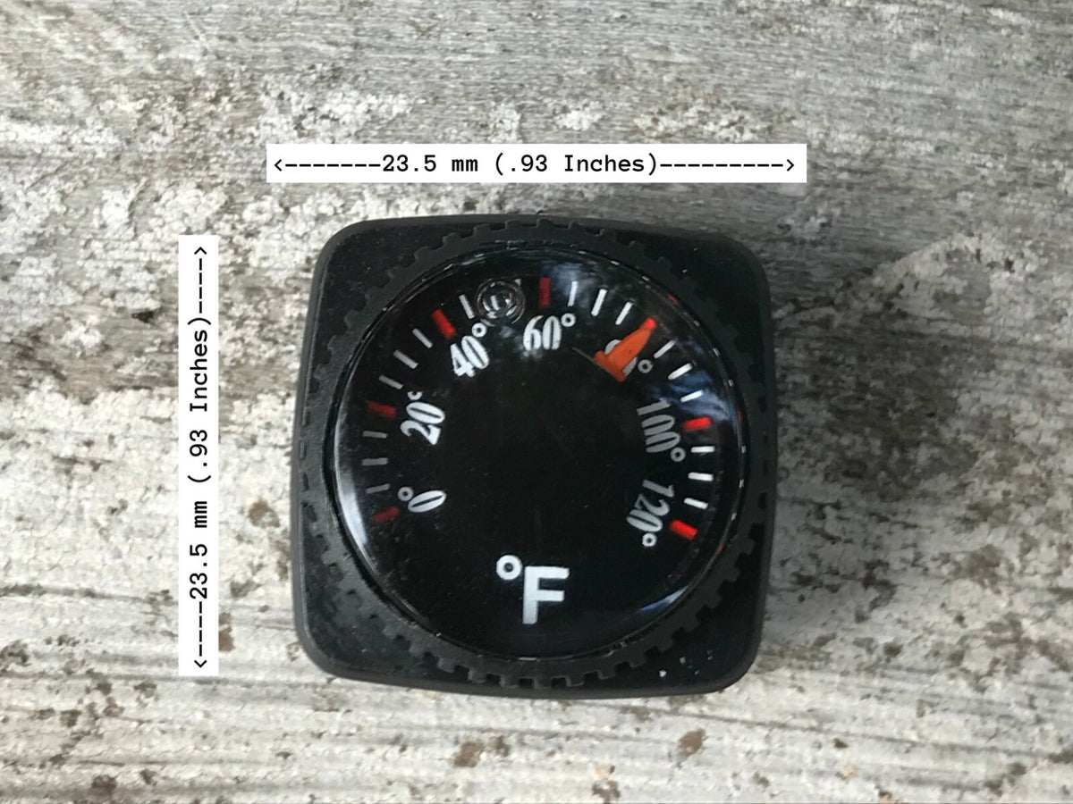 Slip-On Wrist Thermometer for Watch Bands and Paracord Bracelets - US Made