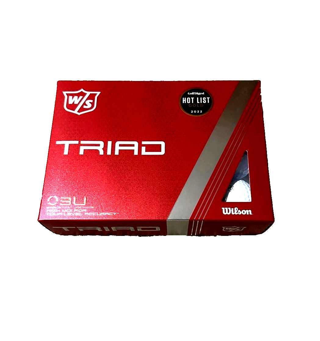 Wilson Triad 3U Golf Balls - 2 Dozen, New 2024 White High MOI