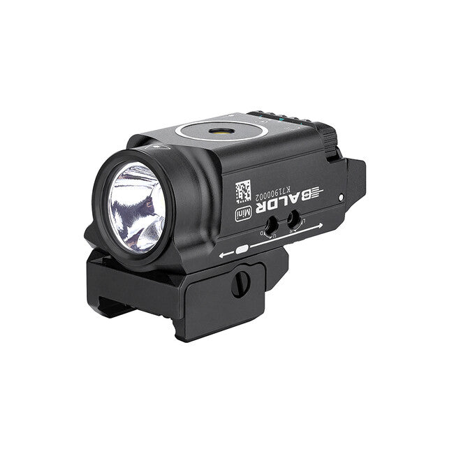 Rechargeable Pistol Light with Green Laser and White Light - 600 Lumens