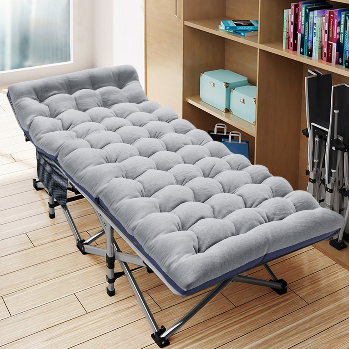 Heavy Duty Tanning Chair with Face Hole - Adjustable Folding Outdoor Lounge Bed