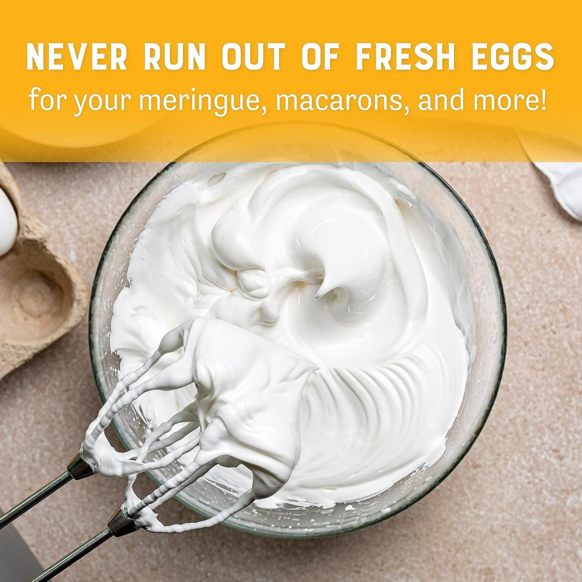 Gluten-Free Dried Egg White Protein Powder 8oz for Baking & Cooking