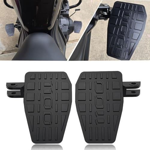 Motorcycle Wide Footpegs for Rebel 1100 CMX 2021-2026 Black - Durable CNC Aluminum Pedals