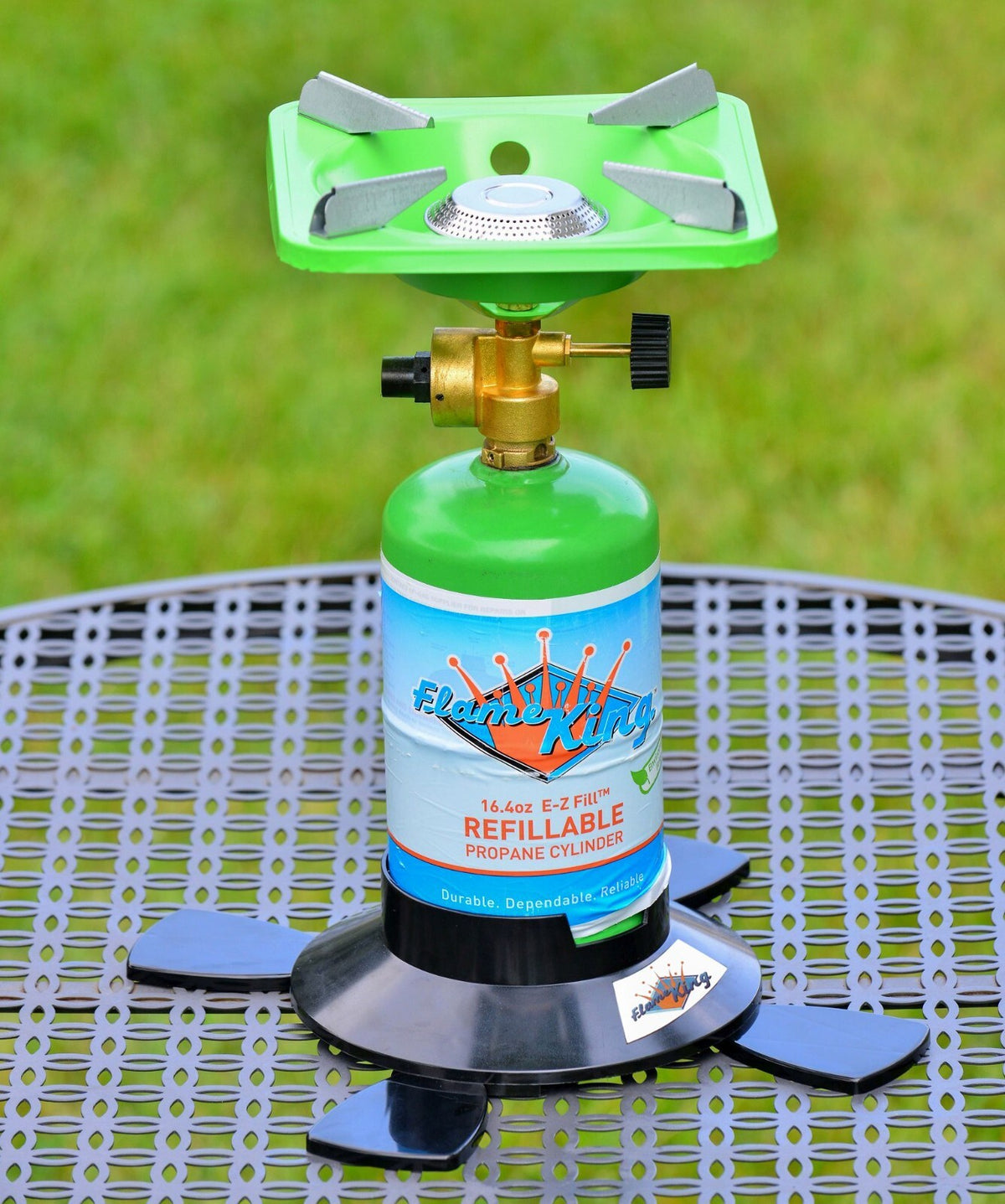 Propane Cylinder Base for 1lb and 16.4oz Bottles - Stabilizer Stand