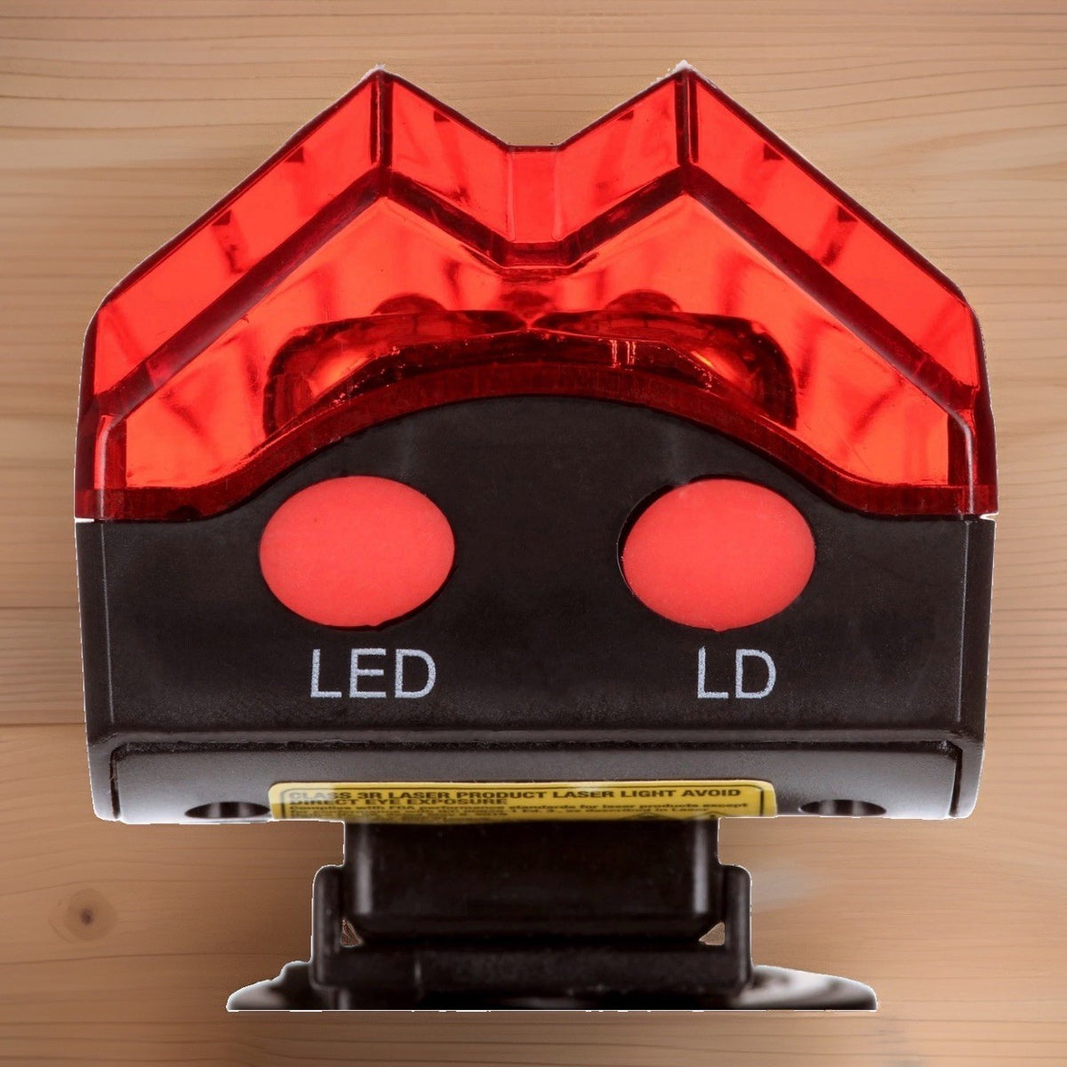 Laser Lane Bicycle Taillight with Side Illumination - USB Rechargeable