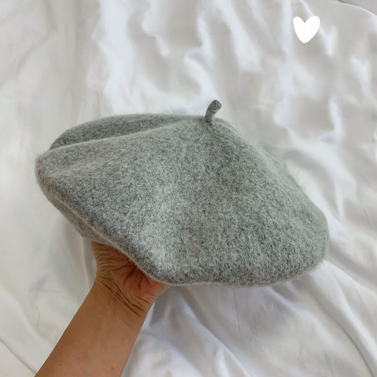 Women Casual Wool Beret Hat - Elegant French Style Solid Color Accessory