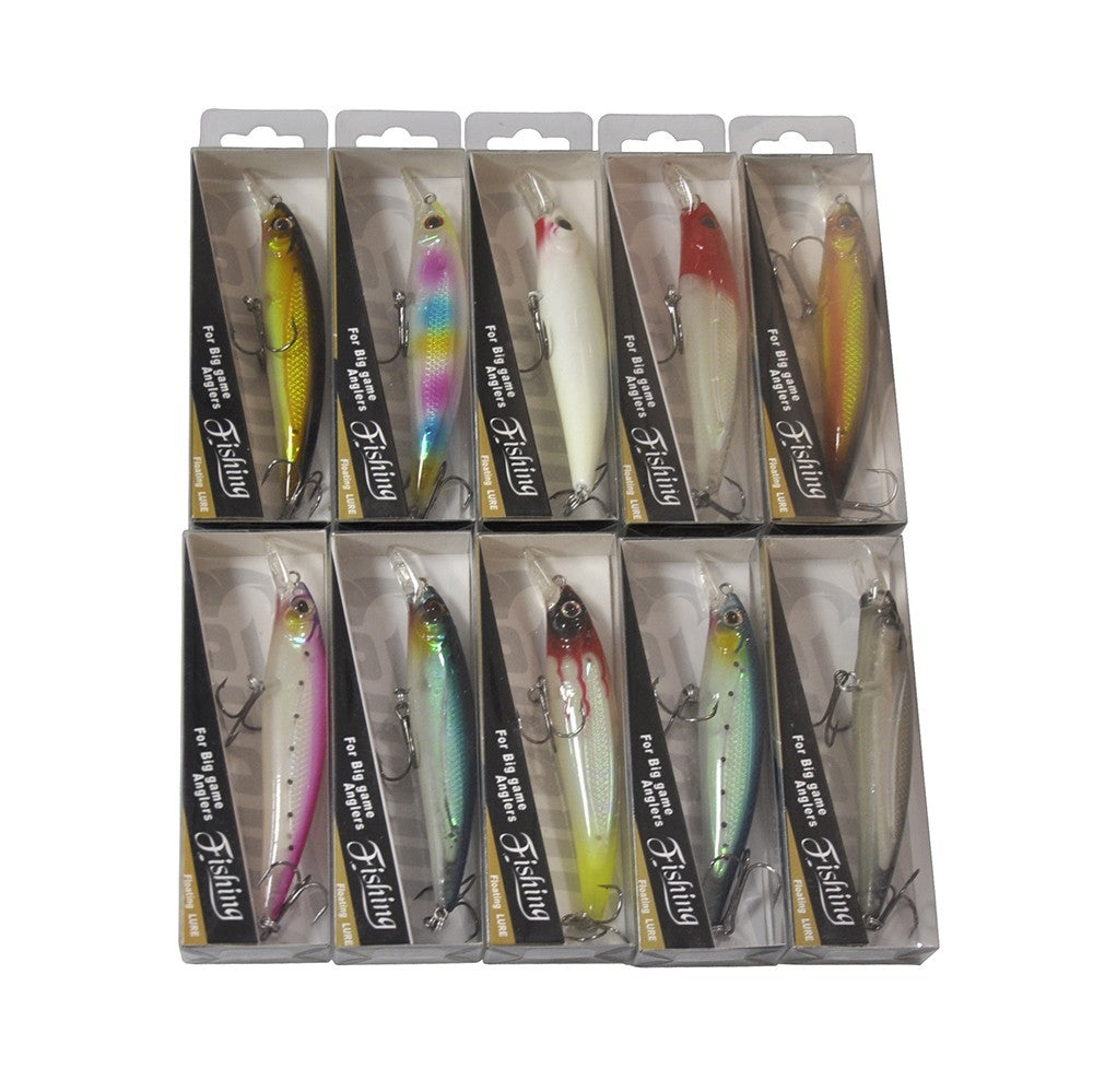 40pcs Hard Fishing Lures Set with Box - Crankbaits, Poppers, Minnows & Pencil Baits