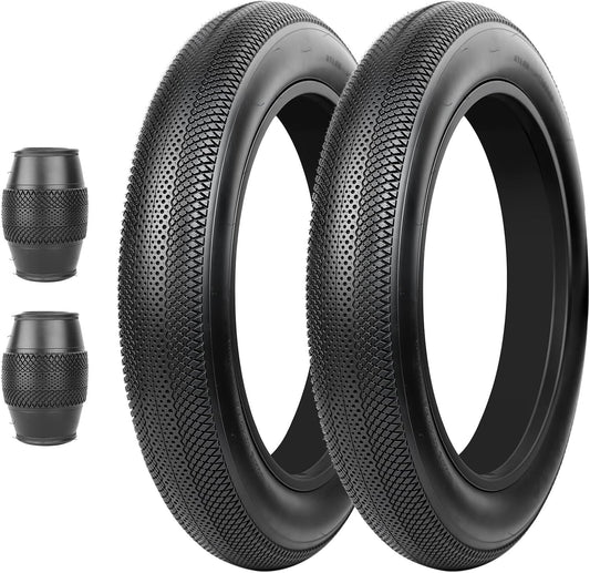 26x4.0 Fat Bike Tires - Heavy Duty E-Bike Replacement Set - Black