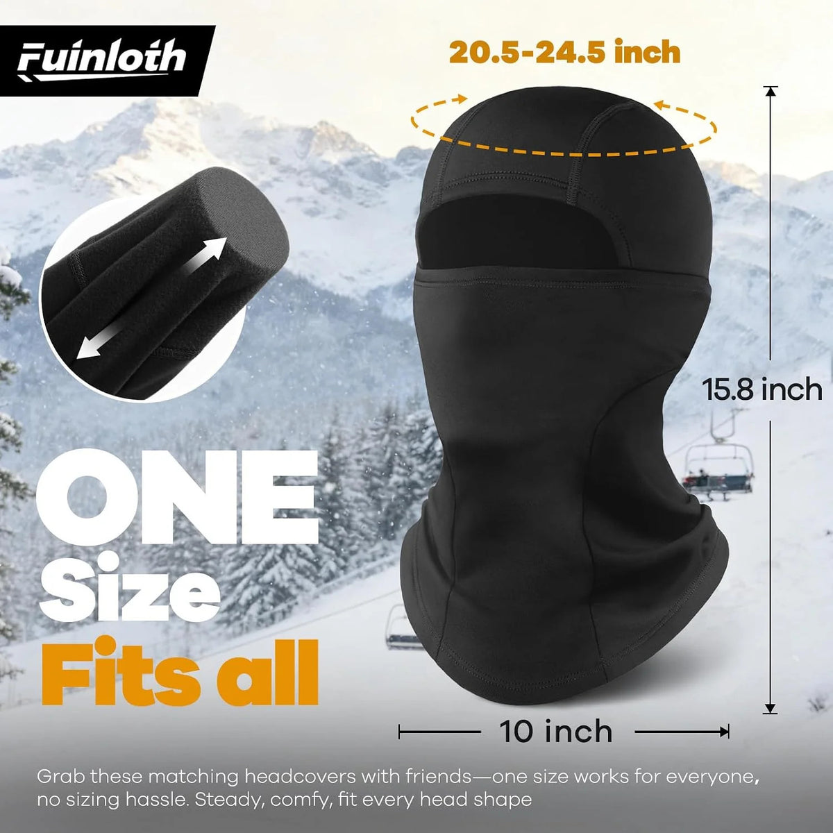 Windproof Ski Mask Balaclava for Cold Weather - Motorcycle & Outdoor Sports