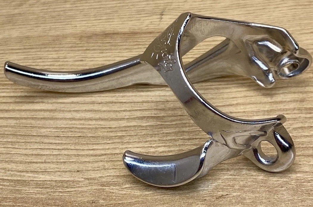 NOS Campagnolo Vintage Chrome Gear Cable Guide - Italy, BREV CAMP