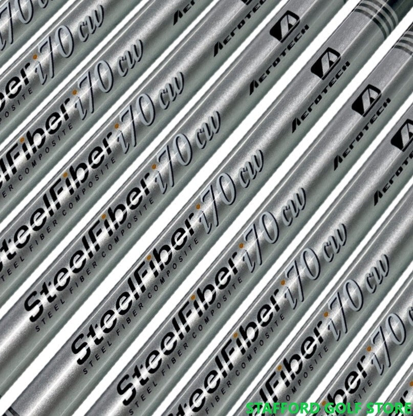 Golf Iron Shaft Set for SteelFiber i70CW Taper Tip - Multiple Flex & Variants