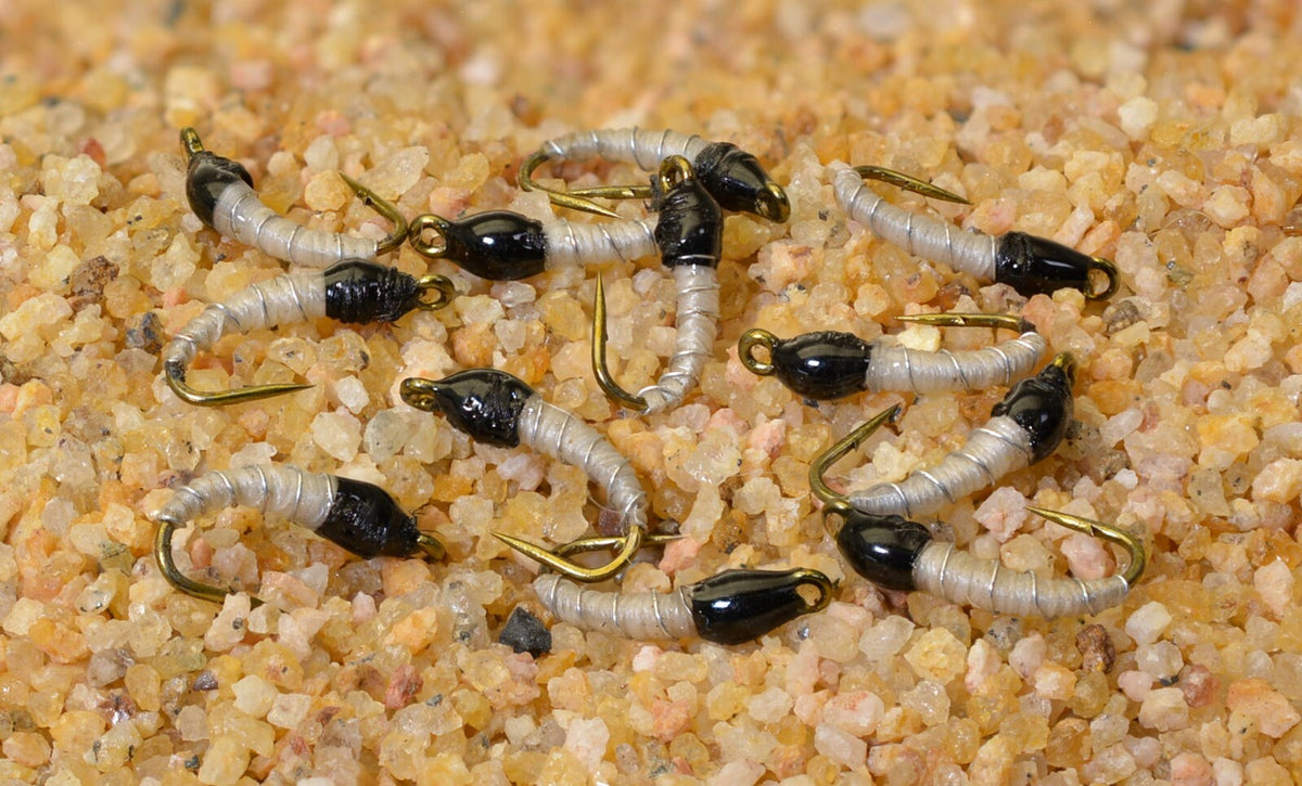 Miracle Midge White Nymph Fly Assorted Sizes - Mustad Signature Hooks