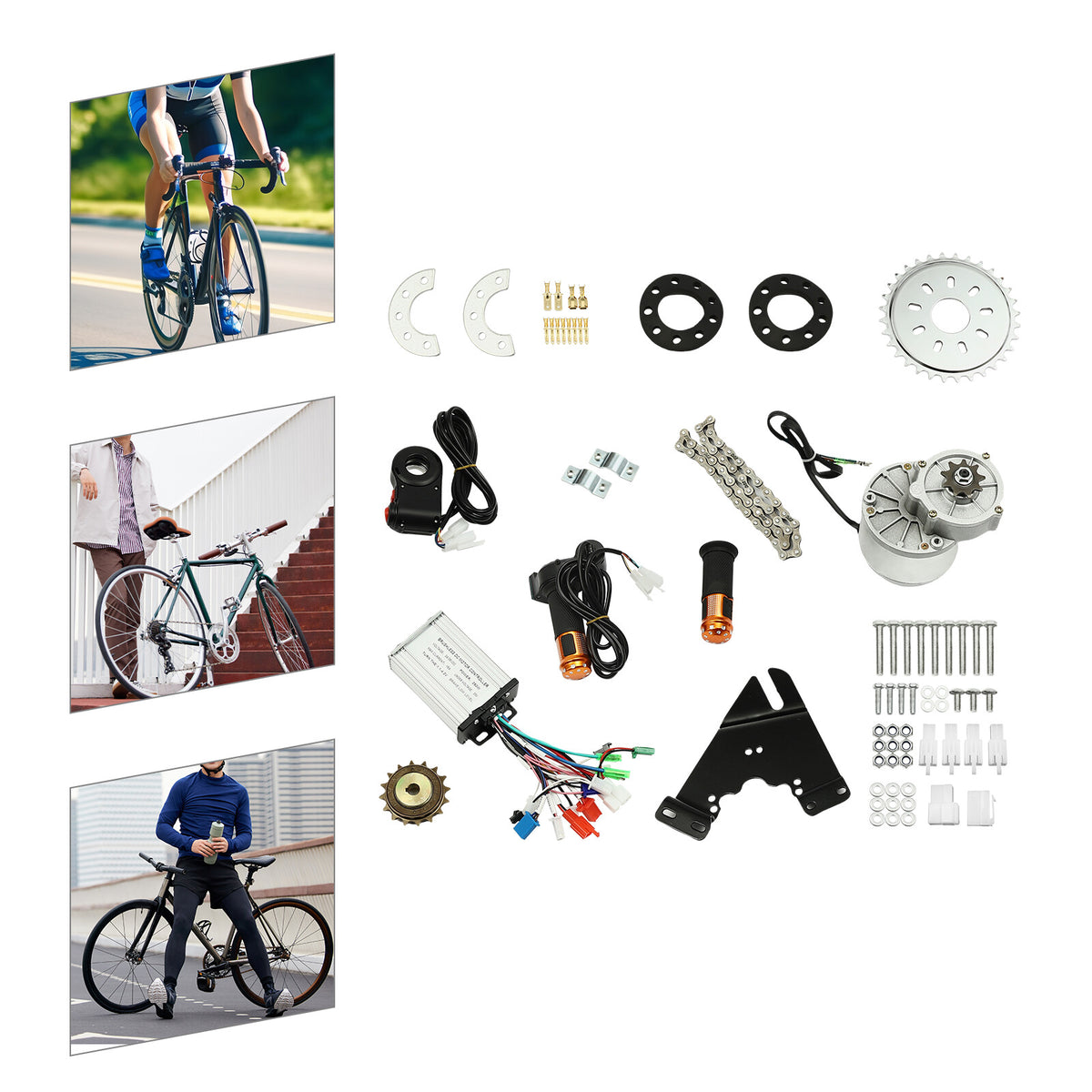 36V 350W Electric Bicycle Conversion Kit Brushless Motor with Controller