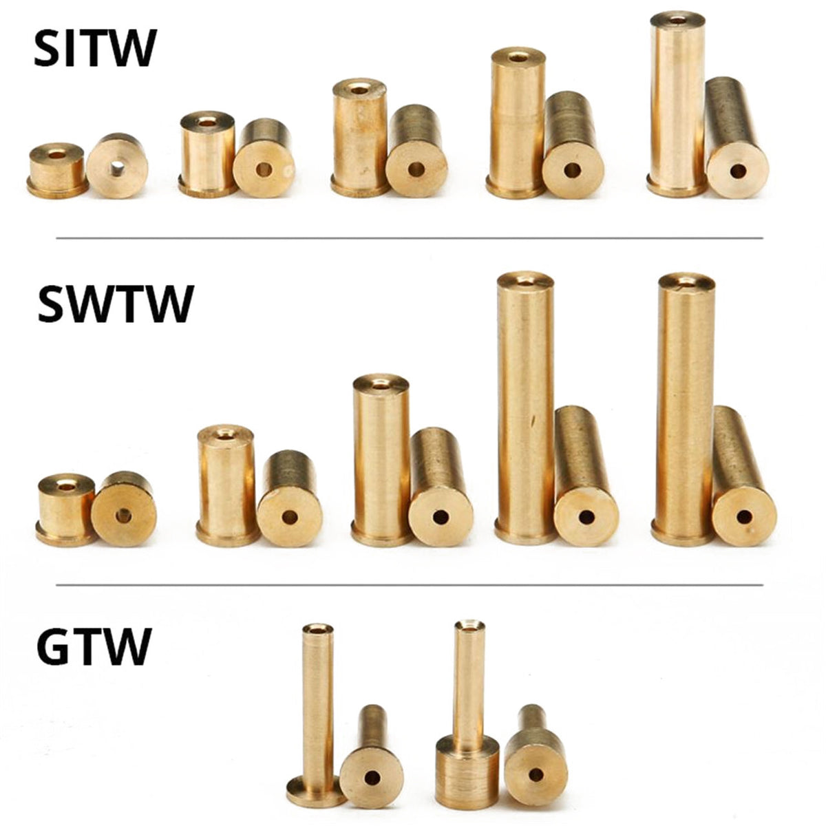 Golf Shaft Tip Weights Brass Pack of 12 for Club Balance and Swing Tuning