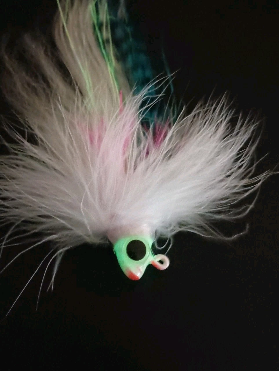 Glow in the Dark Fishing Jig for Big Predators - 9 Inch 3/4 oz
