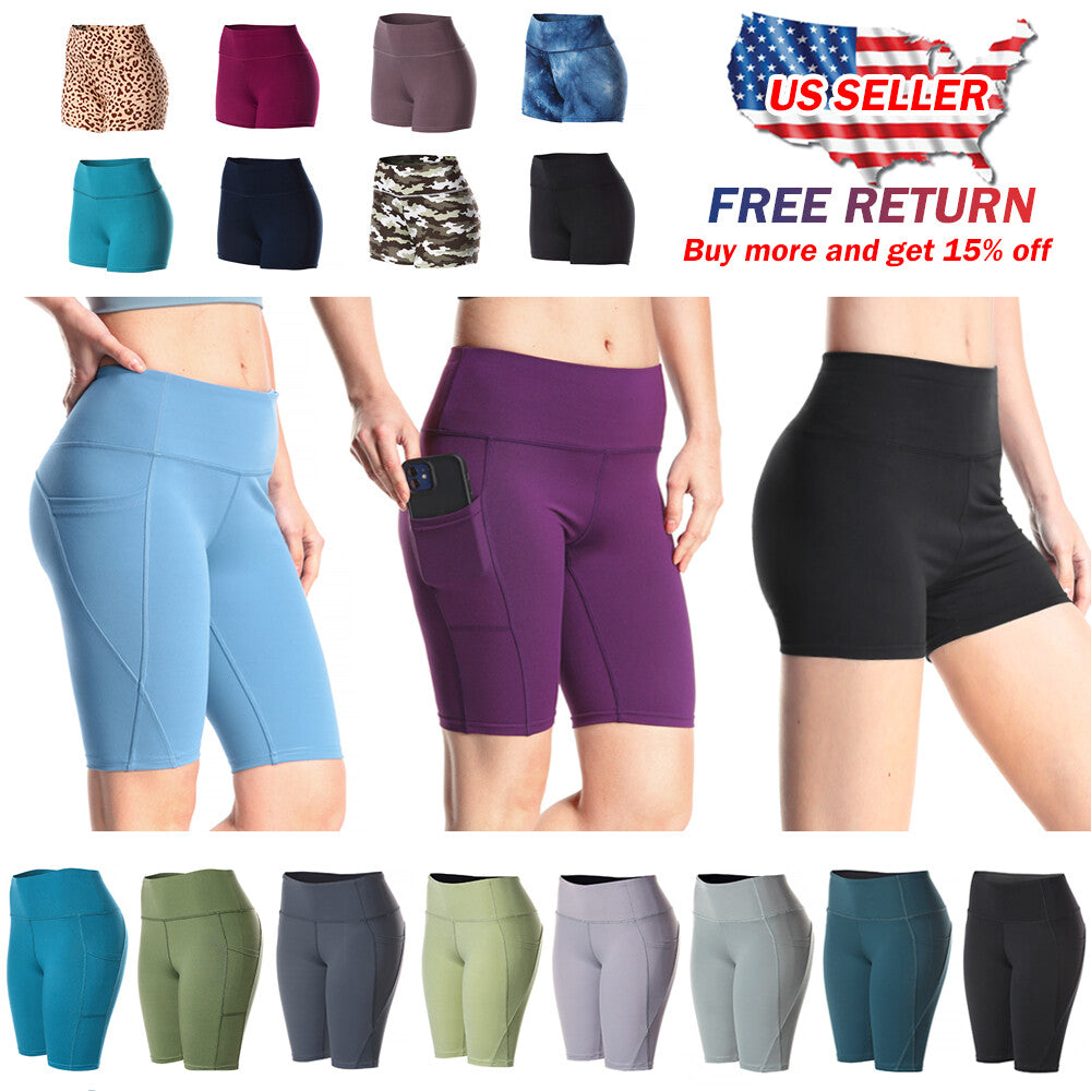 Women's Athletic Shorts for Gym Yoga Running & Workout