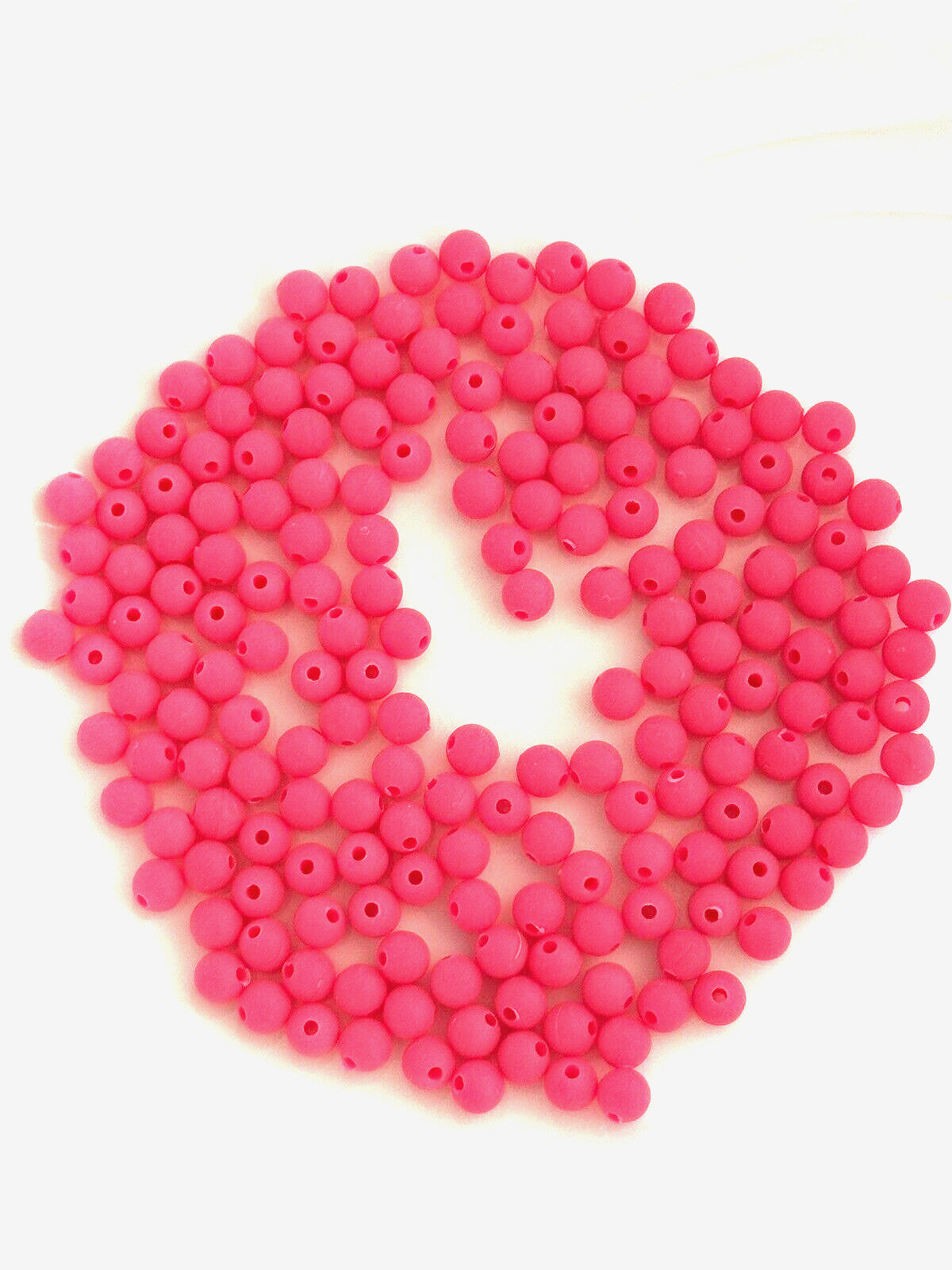 200 Count 6mm Round Pearl Beads for Fishing Spinners - Multiple Colors