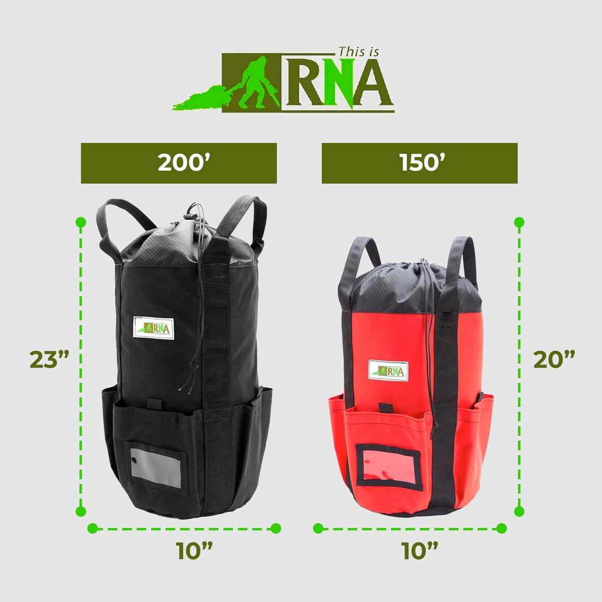 Climbing Rope Storage Bag 200 ft Waterproof Arbor Rope Bag for Outdoor Adventures