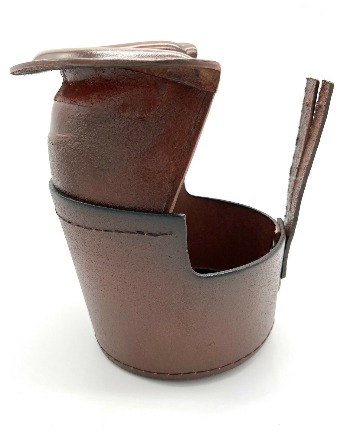 Leather Pool Table Pockets Set - 6 Drop Pockets Replacement Brown, Universal Fit