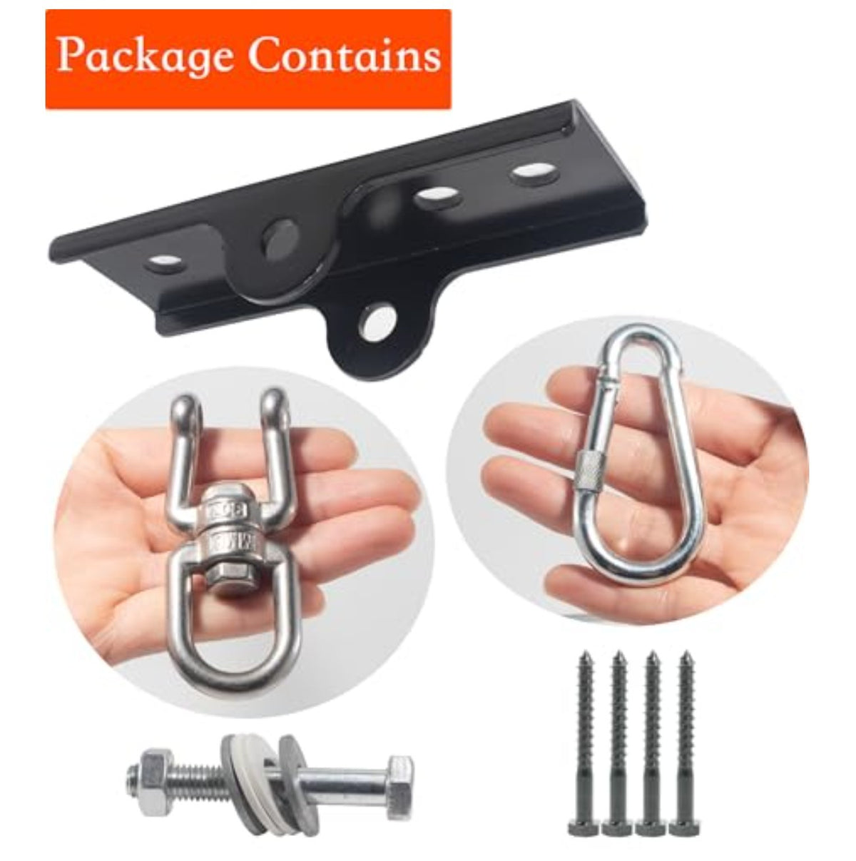 Heavy Duty Punching Bag Hanger with 360 Swivel Steel Ceiling Mount - 300 lbs