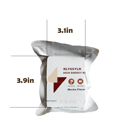 Emergency Food Ration Bars 20 Pack - Sugar-Free Survival Meal for 8 Days