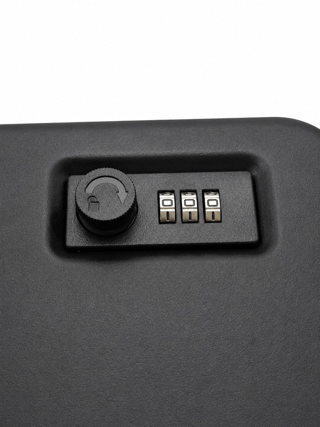 Portable Steel Pistol Safe Box with 3-Digit Combination Lock and Security Cable