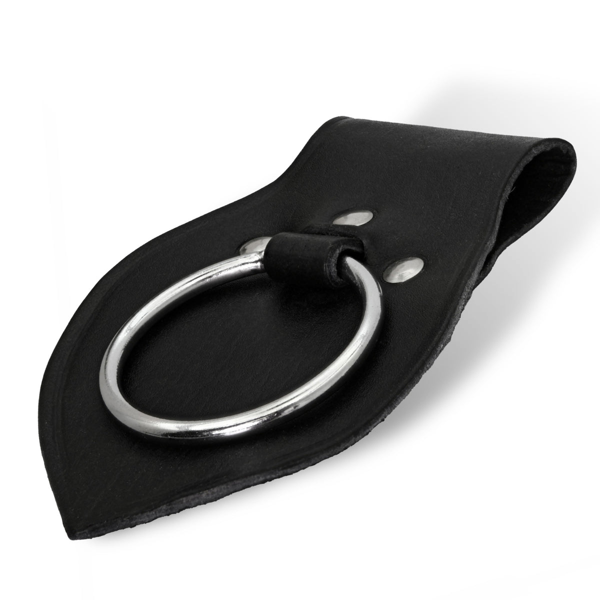 Genuine Leather Medieval Axe Ring Frog Holder - All Colors