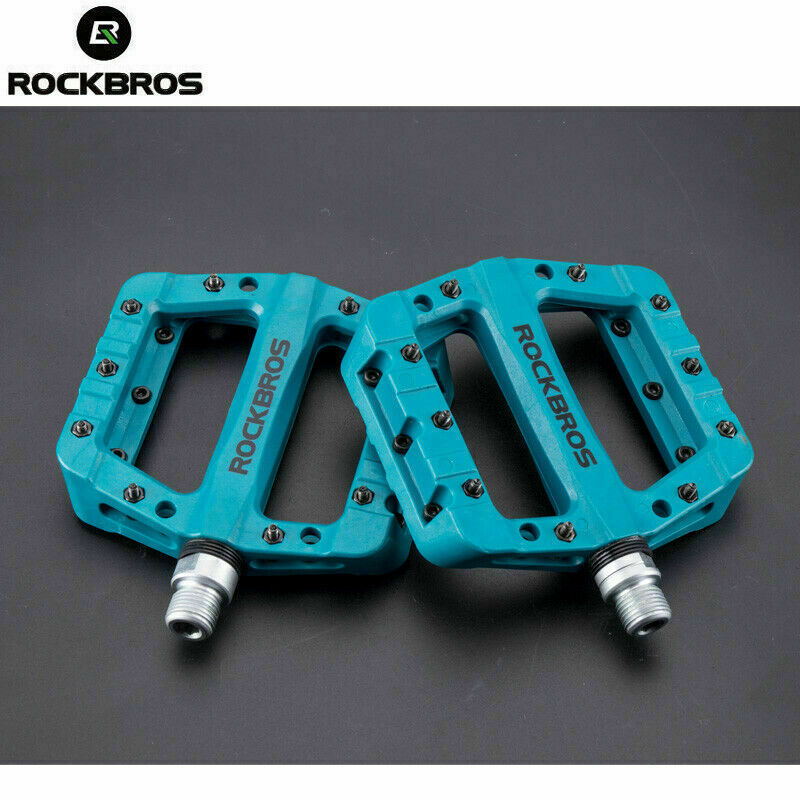 Lightweight Nylon Bike Pedals with 9/16" DU Bearings for Mountain & Road Bikes