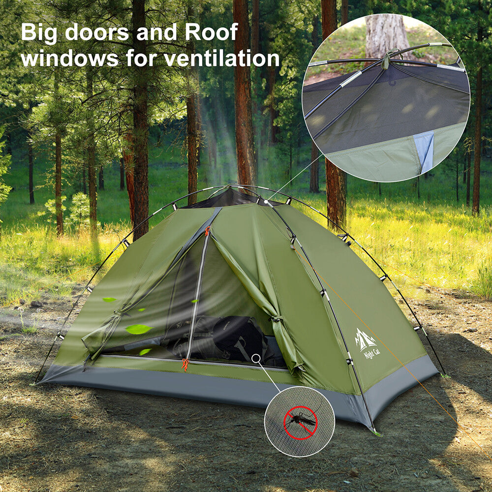 Waterproof 1 or 2 Person Backpacking Camping Tent Sun Shelter Easy Setup