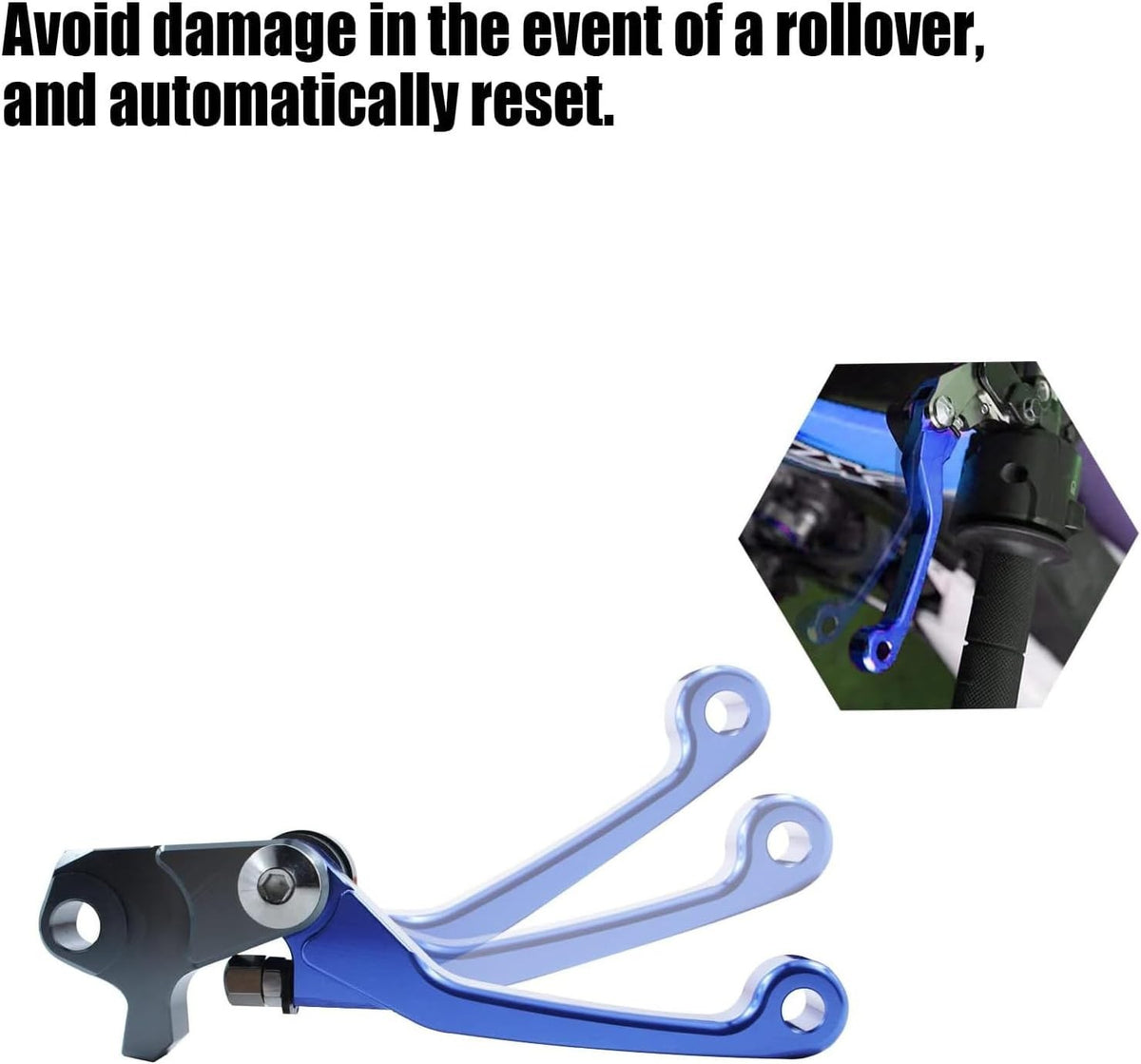 Motorcycle Foldable Brake Clutch Lever Handle YZ125/250 15-22 Blue