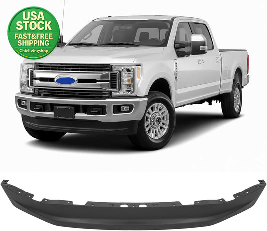Front Bumper Valance for Ford F-250 F-350 F-450 F-550 2017-2019 - Black Plastic