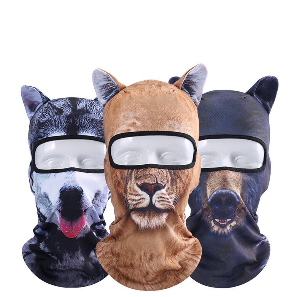 Full Face Mask Balaclava with Animal Ears for Outdoor Activities