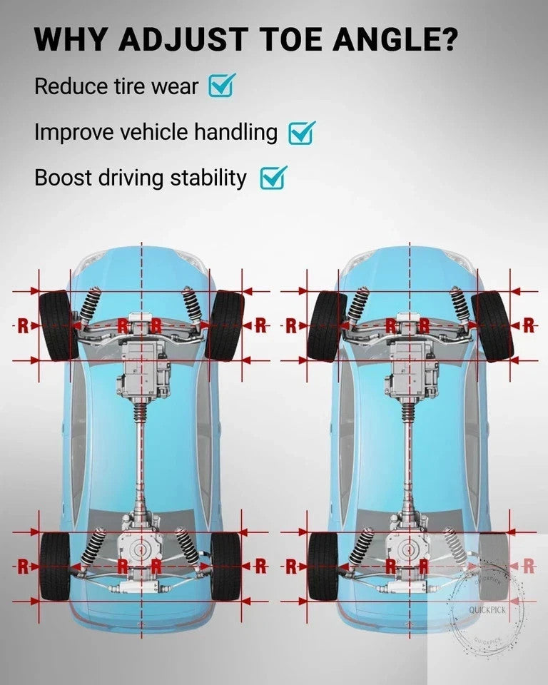 Heavy Duty Wheel Alignment Tool Kit with Tape Measures for Cars Trucks SUVs